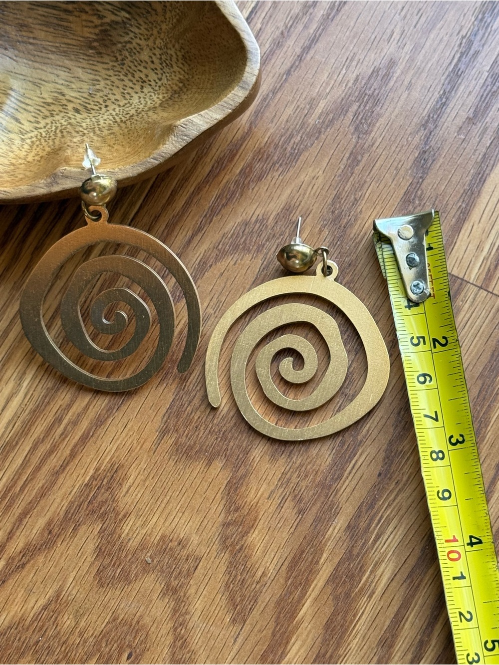 Gold Spiral Drop Earrings - women’s jewelry